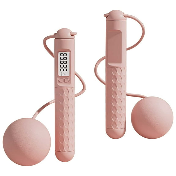 Skipping Rope with Counter, Cordless Jump Rope, Smart Weighted Jump Rope, Adjustable Digital Counting Jump Ropes,Fitness Speed Boxing Crossfit Cardio Workouts for Men Women