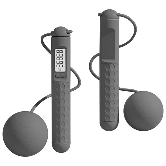 Skipping Rope with Counter, Cordless Jump Rope, Smart Weighted Jump Rope, Adjustable Digital Counting Jump Ropes,Fitness Speed Boxing Crossfit Cardio Workouts for Men Women