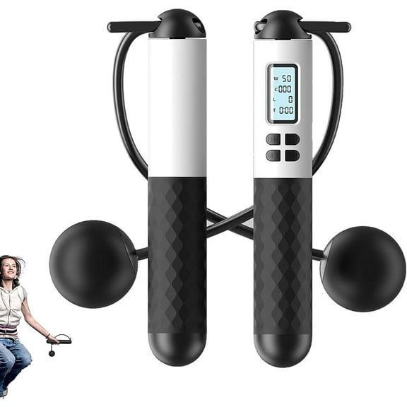Skipping Rope with Counter (Gravity Ball with/without Rope), Cordless Jump Rope Smart Skipping Rope, Gravity Ball Jump Rope, Gravity Ball Skipping, Weighted Ropeless Jump Rope with Counter