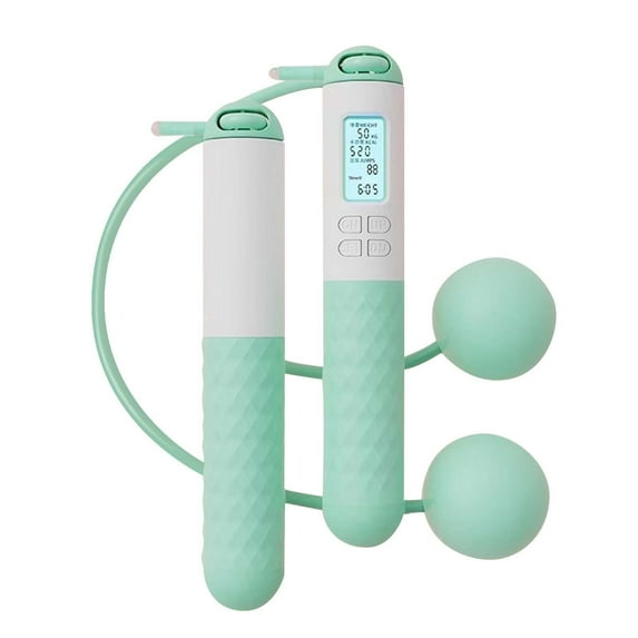 Skipping Rope with Counter ( With/Without Rope) Skipping Relativelk Weighted with Counter Handle That Enables You to Hold It Firmly While Jumping Rope Weight Load Design