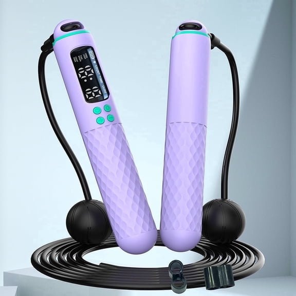 Skipping Rope Digital with Smart Calorie Counter, 9.8FT Adjustable Tangle Free PVC Coated Steel Speed Jump Cable, ABS Grip Handles, Fat Burning Fitness Weight Loss HIIT Slimming Home Gym Workout