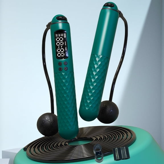 Skipping Rope Digital with Smart Calorie Counter, 9.8FT Adjustable Tangle Free PVC Coated Steel Speed Jump Cable, ABS Grip Handles, Fat Burning Fitness Weight Loss HIIT Slimming Home Gym Workout