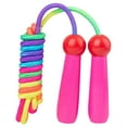thumbnail image 1 of Skipping Rope, Kid Jump Rope for Children Wood Handle & Woven Cotton Jumping Rope 2.4m/7.87Feet Christmas Birthday Gift, 1 of 12