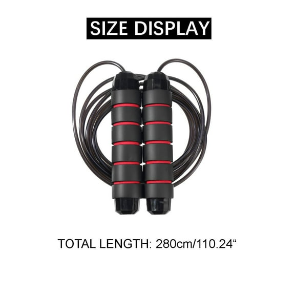 Skipping Rope Speed Weighted Jump Rope Workout Training Gear Adjustable Home Gym Fitness Jump Ropes Body Building