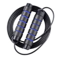 thumbnail image 1 of Skipping Rope Tangle-Free SpeedCable and Memory Foam Handles for Exercise Endurance Training - Black blue, 1 of 5