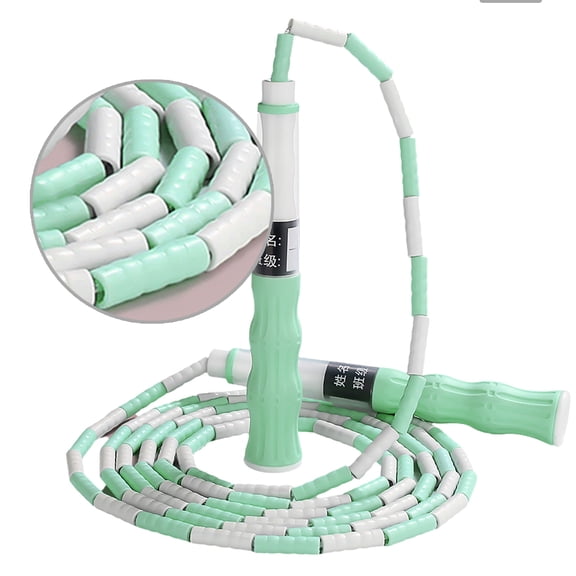 Skipping Rope Tangles Frees Fitness Jump Rope Frees Beaded Length Jump Rope, 2.8m Quick Adjusted Fitness Jump Rope