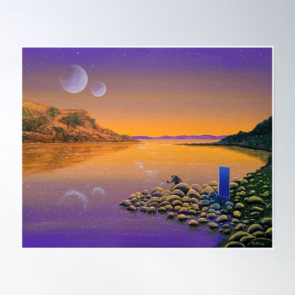 Skipping Stones On Planet Z Poster , Poster Print Only