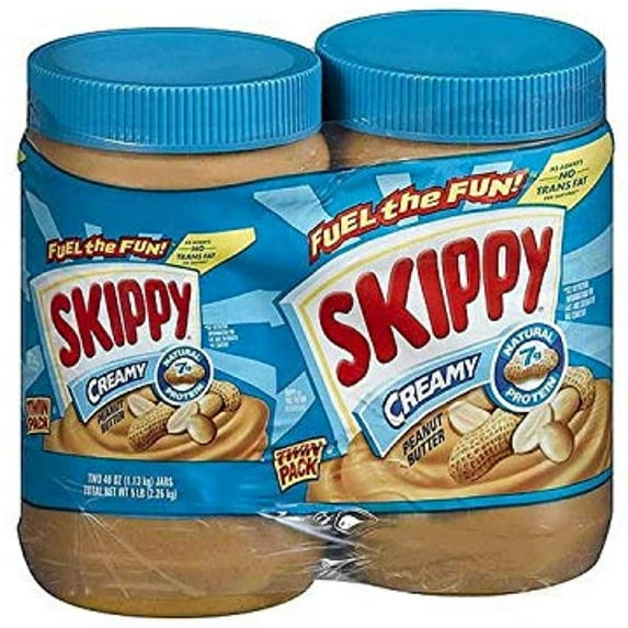 Skippy Creamy Peanut Butter, 2 pk./48 oz.