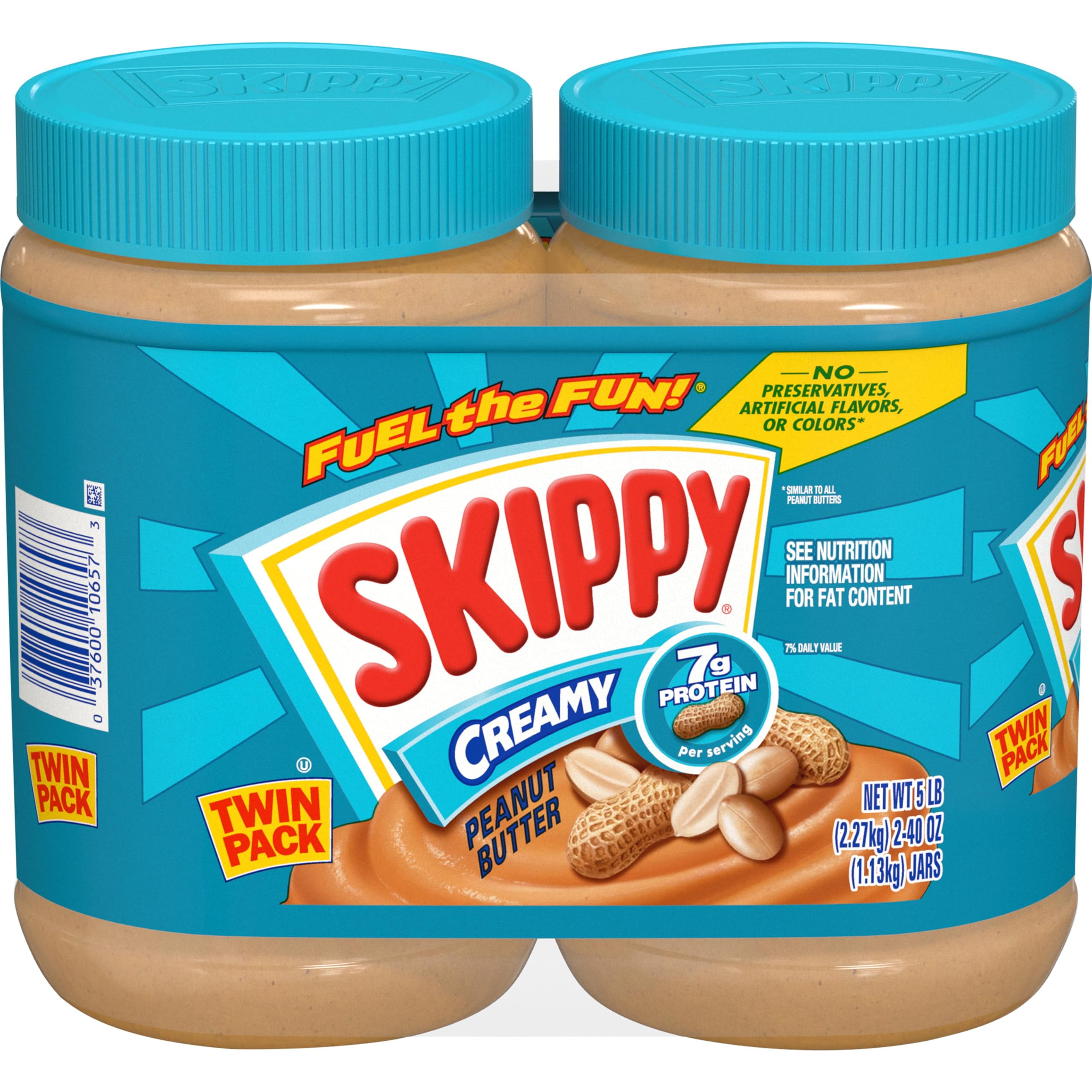 Skippy Creamy Peanut Butter 40 Ounce Twin Pack 2 5 Pound (Pack Of 2