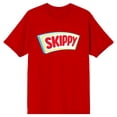 thumbnail image 1 of Skippy Logo Crew Neck Short Sleeve Red Men's T-shirt-Large, 1 of 4