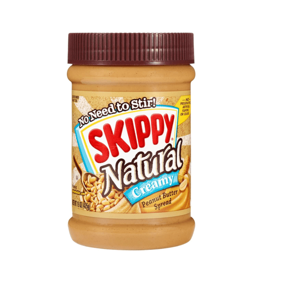 Skippy Natural Peanut Butter, Creamy, 15 oz