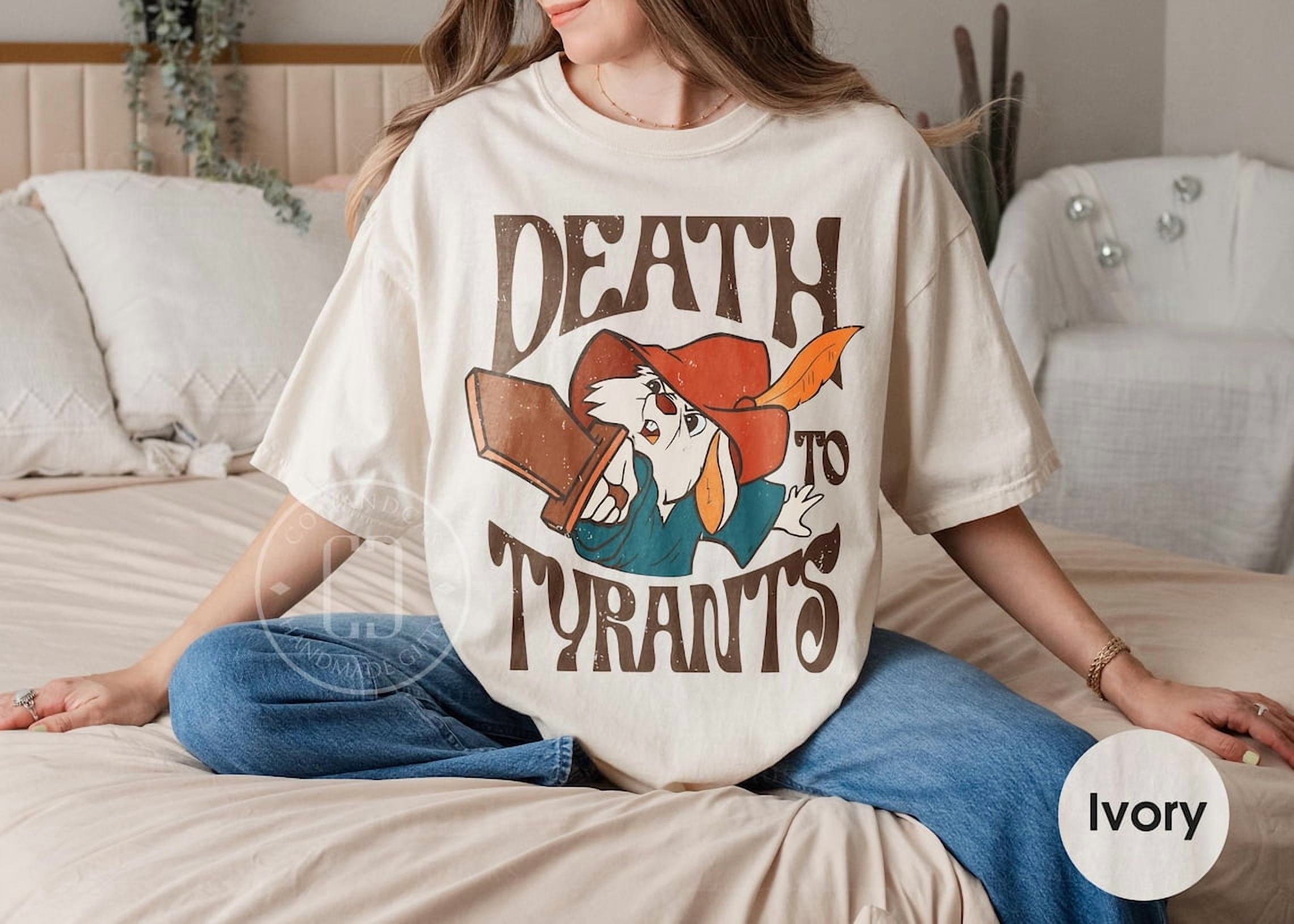 Skippy Rabbit Death To Tyrants Comfort Colors T-shirt, Retro Robin Hood ...