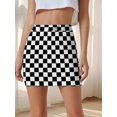 thumbnail image 1 of Skirt Checkered Pattern Multicolor Casual Streetwear, 1 of 3