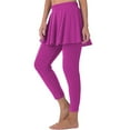 thumbnail image 1 of Skirt with Leggings for Women, Audhol Women's Two Piece Leggings Skirt Summer Sports Pleated High Waist Wrap Skirt Pants Athletic Skirt with Leggings Hot Pink 3XL, 1 of 10