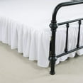 thumbnail image 1 of Skirt Ruffled Bed Skirt with Platform,Bed Sheet with Split Corners,Sheets For Base14 Inch Drop White, 1 of 6