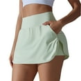 thumbnail image 1 of Skirt With Shorts Underneath Sevevn Women's Elastic Waist Summer Solid Casual With Pockets Outing Shorts Pants Womens Athletic Shorts, 1 of 9