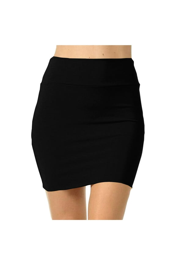 Skirt for Wome Summer Casual Solid Workout Short Skirts High Waist Pencil Bodycon Mini Skirt