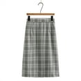 thumbnail image 1 of Skirt for Women Summer, Women's Retro Woolen Plaid Skirt, Women's Winter Mid Length High Waisted Woolen Skirt, Long Skirt on Clearance XL-4XL, 1 of 3