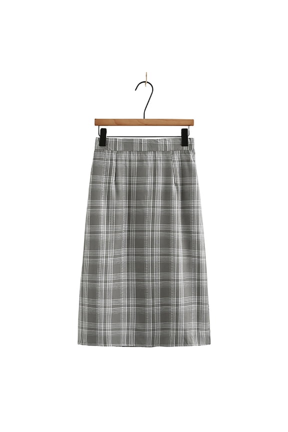 Skirt for Women Summer, Women's Retro Woolen Plaid Skirt, Women's Winter Mid Length High Waisted Woolen Skirt, Long Skirt on Clearance XL-4XL