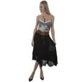 thumbnail image 1 of Skirt with Contrast Crochet Band, Black - Large, 1 of 1