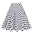 thumbnail image 1 of Skirt women's black SoftRed green red swing skirt summer casual-2-M, 1 of 7