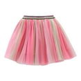 thumbnail image 1 of Skirts For Girls Kids Girls Ballet Tie Dye Skirts Party Rainbow Star Tulle Dance Skirt Casual Skirts for Girls 4 Years-5 Years Hot Pink, 1 of 4