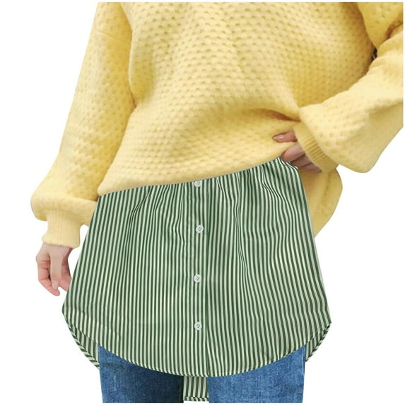 Skirts For Women Trendy Summer Versatile Shirt Sweater Overlay Bottom Half And Stripes Mini Skirts