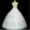 thumbnail image 1 of Skirts For Women,Full Shape 3 Hoop Skirt Ball Gown Petticoat Underskirt For Wedding Dress,Summer Skirts For Women,Athletic Skirt(Color:White,Size:One Size), 1 of 7