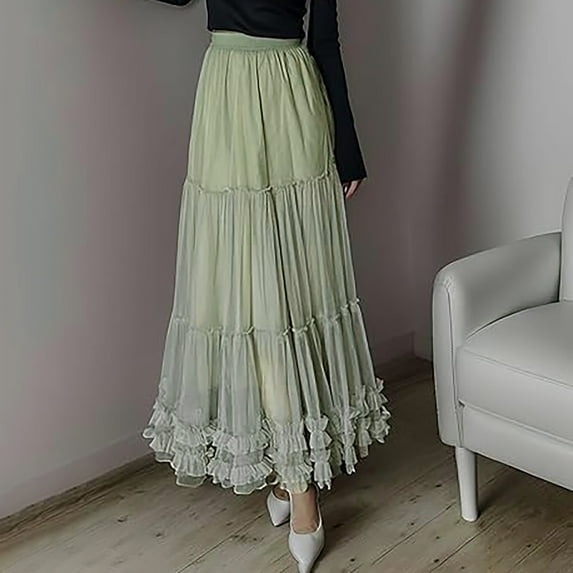 Skirts For Women Long Length Tutu Fairy Tiered Skirt A Line Mesh Elastic Waist Skirts Belly Dancing Skirt Denim Skirt Knee Length Skirts for Women Belly Dance Skirt Tassel Scarf Sequin Wrap Cargo