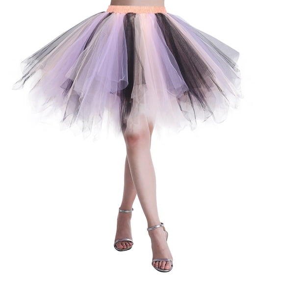 Tennis Skirts for Women Summer Skirt Women Dance Party Patchwork Skirt Holiday Party Tutu Ballet Skirt for Women# end start# s#Skirt Women Dance Party Patchwork Skirt Holiday Party Purple XL