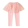 thumbnail image 1 of Skirts for Girls Kids Baby Girls Footless Legging Spring Summer Shaggy Yarn Skirt Pants Tutu Pantskirt Pink 4 Years-5 Years, 1 of 5