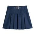 thumbnail image 1 of Skirts for Girls Kids Toddler Girls Classic Pleated Skirt Solid Color Uniform Style for School Dress Code Toddler Dresses Navy 12 Years-13 Years, 1 of 3