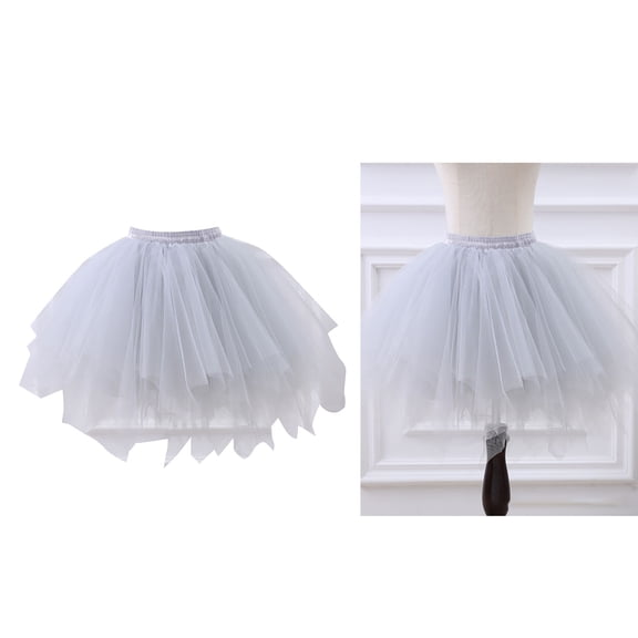 Skirts for Girls Layers Grey Tutu Elastic Waist Ballet Skirt Fairy Dress 2-12 Years