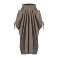thumbnail image 1 of Skirts for Women Bohemian Style Loose Fitting Casual High Waisted Maxi Skirt with Pocket Summer Beach Vacation Long Skirts for Women, 1 of 4