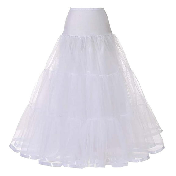 Skirts for Women Boneless A Hem Wedding Dress Long Petticoat Tutu Skirt Princess Womens Summer Clothes White One Size