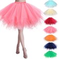 thumbnail image 1 of Skirts for Women Carnival Dance Party Holiday Party Tutu Ballet Casual Comfortable Womens Skirt Beige M, 1 of 4