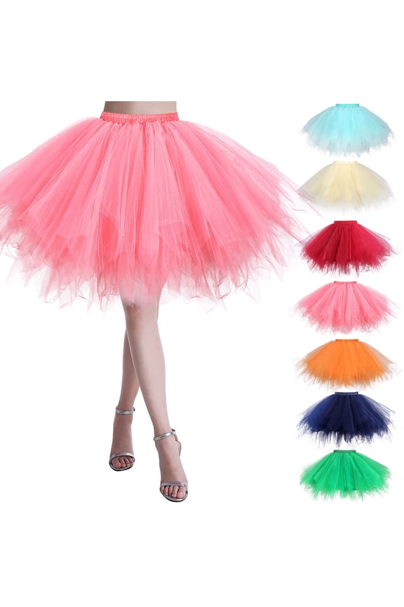 Skirts for Women Carnival Dance Party Holiday Party Tutu Ballet Casual Comfortable Womens Skirt Green XL