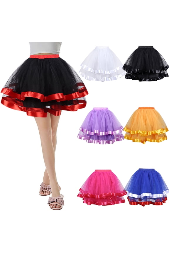 Skirts for Women Carnival Dance Party Holiday Party Tutu Ballet Casual Comfortable Womens Skirt Red