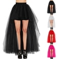 thumbnail image 1 of Skirts for Women Carnival Fashionable Half Taildress Mesh Tutu Front Short Back Long Half Casual Comfortable Womens Skirt Hot Pink, 1 of 6