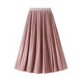 thumbnail image 1 of Skirts for Women Casual High Waisted Drape Pleated A Line Flowy Summer Beach Vacation Long Maxi Skirts, 1 of 6