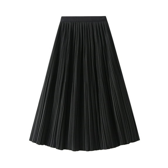 Skirts for Women Casual High Waisted Drape Pleated A Line Flowy Summer Beach Vacation Long Maxi Skirts