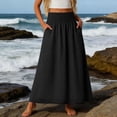 thumbnail image 1 of Tennis Skirts for Women Summer Elegant Everyday Skirt for Women Versatile Lightweight A-Line Midi with Breathable Comfort for Spring Wear Black S, 1 of 4