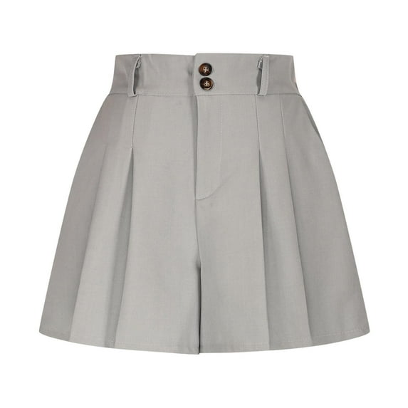 Skirts for Women Fashion Solid Color Casual High Waisted Pleated Skirts Office Ladies Workwear Summer Mini Skirt