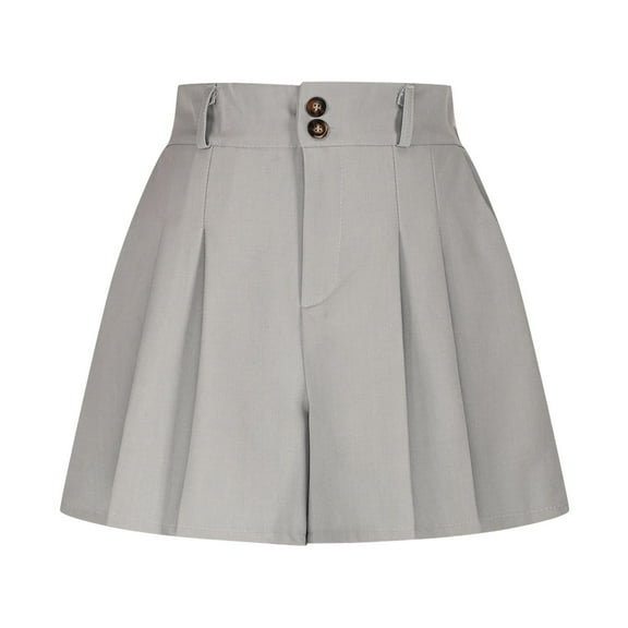 Skirts for Women Fashion Solid Color Casual High Waisted Pleated Skirts Office Ladies Workwear Summer Mini Skirt