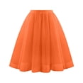 thumbnail image 1 of Women's Summer Skirt Elastic High Waist Dancing Skirt Princess Mesh Yarn Cake Half Length Skirts, 1 of 2