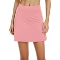 thumbnail image 1 of Skirts for Women Product Skirt Product Womens Casual Solid Tennis Skirt Yoga Sport Skirt Shorts Skirt Hot Pink M, 1 of 5
