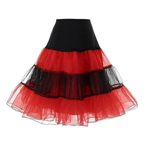 Skirts for Women Skirt Adult Dancing High Short High Pleated Waist Skirt Womens Summer Clothes Red S