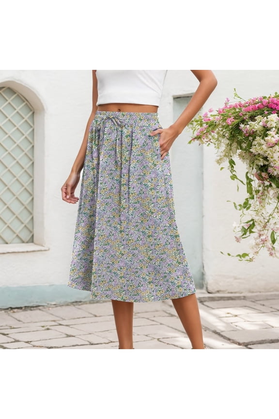 Skirts for Women Skirt Elegant High Waist Solid Color Semi Formal Mid Length Women's Fashionable Design for Everyday Wear Light Gray XL