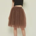 thumbnail image 1 of Skirts for Women Skirt Product Women Skirts Knee Length Long Adult Tutu Layered Short Prom Party Midi Skirt Coffee L, 1 of 4