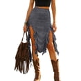 thumbnail image 1 of Skirts for Women Skirt Summer Lace Solid Color Fashion Music Festival Bodycon Midi Skirt for Everyday and Travel Dark Gray XL, 1 of 8